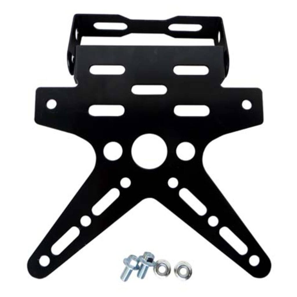 Porta Placa Racing de Aluminio Negro